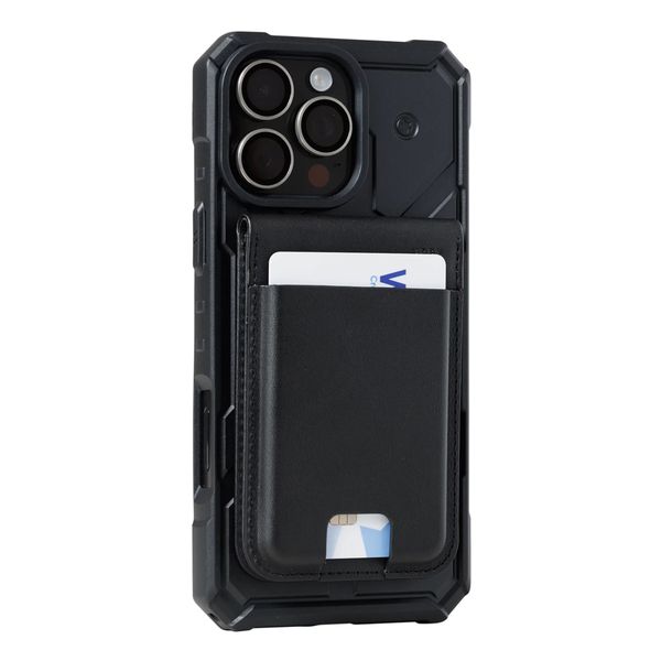 UAG Metropolis Vegan Leather Wallet MagSafe - Kaarthouder - Zwart