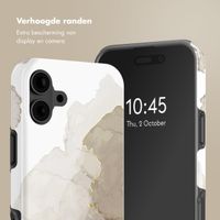 Selencia Vivid Backcover met MagSafe Apple iPhone 16 - Marble Light Brown