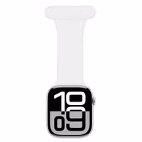 imoshion Verpleegkundige siliconenband Apple Watch Series 1 t/m 9 / SE (38/40/41 mm) | Series 10 / 11 (42 mm) - Wit