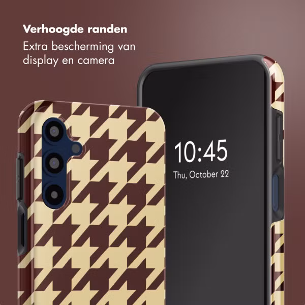 Selencia Vivid Backcover Samsung Galaxy A16 - Pied-de-Poule
