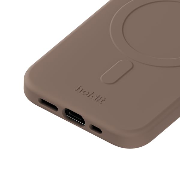 Holdit Soft MagSafe Case Apple iPhone 12 (Pro) - Mocha Brown