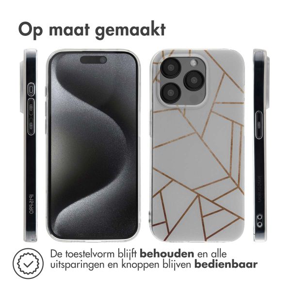 imoshion Design hoesje Apple iPhone 15 Pro - White Graphic