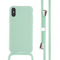 imoshion Siliconen hoesje met koord Apple iPhone X / Xs - Mintgroen