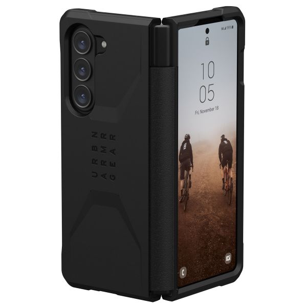 UAG Civilian Backcover Samsung Galaxy Z Fold 5 - Zwart