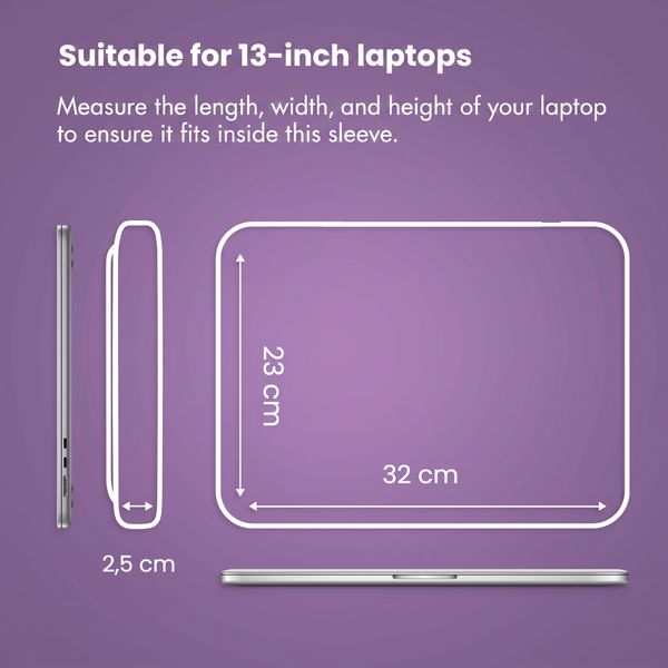imoshion Laptop sleeve with storage pocket 13 inch - Sandstone