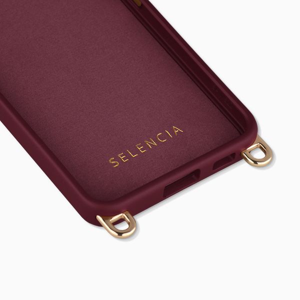 Selencia Rivièra MagSafe Backcover met afneembare haakjes Samsung Galaxy S26 - Bold Burgundy