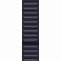 Apple Leather Link Apple Watch Series 1 t/m 9 / SE (38/40/41 mm) | Series 10 / 11 (42 mm) - Maat S/M - Ink