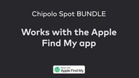 Chipolo Spot Bundle - Bluetooth tracker voor iOS - 1x tag & 1x card - Zwart