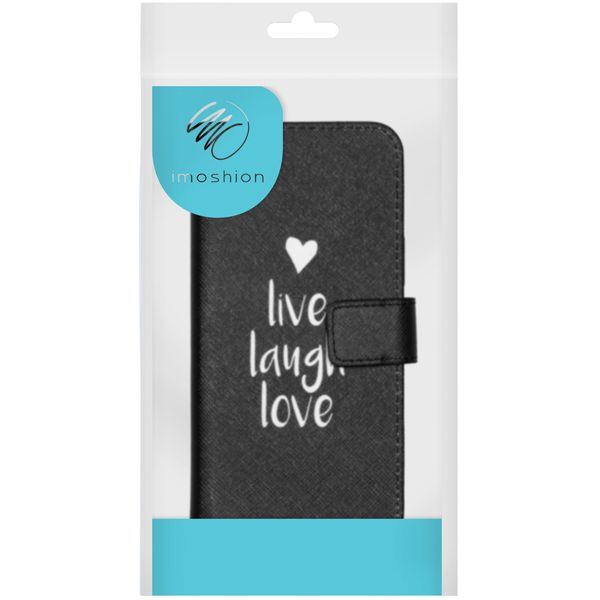 imoshion Design Softcase Bookcase Galaxy A21s - Live Laugh Love