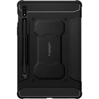 Spigen Rugged Armor Pro Bookcase Samsung Galaxy Tab S8 / S7 - Zwart