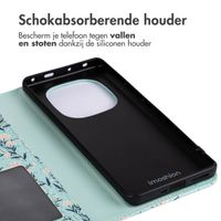 imoshion Design Bookcase Xiaomi Redmi Note 14 Pro Plus (5G) - Blue Flowers