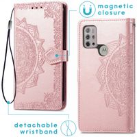 imoshion Mandala Bookcase Motorola Moto G30 / G20 / G10 (Power) - Rosé Goud