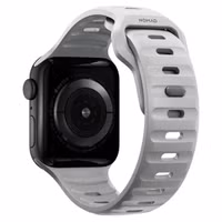 Nomad Sport band FKM Apple Watch Series 1 t/m 9 / SE (38/40/41 mm) | Series 10 / 11 (42 mm) - Lunar Gray