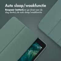 Accezz Smart Silicone Bookcase Apple iPad 6 (2018) 9.7 inch / iPad 5 (2017) 9.7 inch - Donkergroen