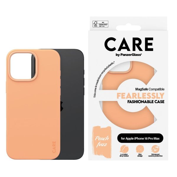 CARE by PanzerGlass Fashion Backcover MagSafe Apple iPhone 16 Pro Max - Peachy