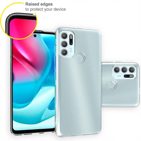 Accezz Clear Backcover Motorola Moto G60s - Transparant