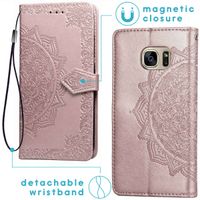 imoshion Mandala Bookcase Samsung Galaxy S7 - Rosé Goud