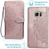 imoshion Mandala Bookcase Samsung Galaxy S7 - Rosé Goud