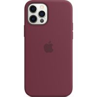 Apple Silicone Backcover MagSafe Apple iPhone 12 (Pro) - Plum