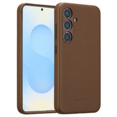 Accezz MagSafe Leather Backcover Samsung Galaxy S25 - Coffee Brown