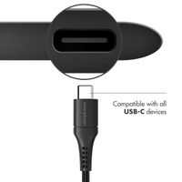 imoshion USB-C naar USB kabel - Gevlochten textiel - 1,5 meter - Zwart