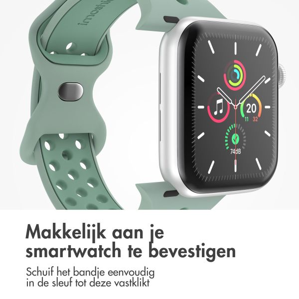 imoshion Sport⁺ bandje Apple Watch Series 1 t/m 9 / SE (38/40/41 mm) | Series 10 / 11 (42 mm) - Maat S/M - Sage