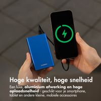 imoshion Ultra Series Aluminium | Powerbank 20.000 mAh - Snelladen tot 33 watt - Cobalt Blue