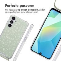 imoshion Design hoesje met koord Samsung Galaxy A16 - Smoke Green Flowers