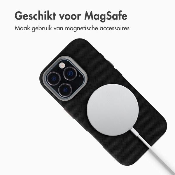 Accezz Mesh Backcover met MagSafe Apple iPhone 16 Pro - Zwart
