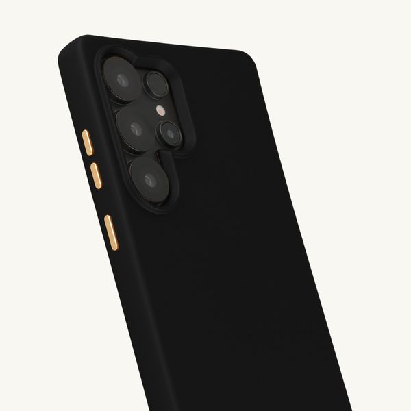 Selencia Rivièra MagSafe Backcover met afneembare haakjes Samsung Galaxy S25 Ultra - Velvet Black