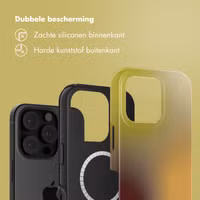 Selencia Vivid Backcover met MagSafe Apple iPhone 16 Pro - Gradient Olive Dust