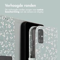 imoshion Design Bookcase Samsung Galaxy A51 - Smoke Green Flowers