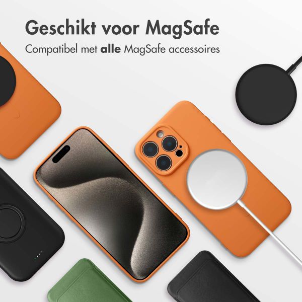 imoshion Color Backcover met MagSafe Apple iPhone 15 Pro Max - Neon Orange