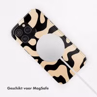 Selencia Vivid Backcover met MagSafe Apple iPhone 17 Pro Max - Art Wave Black