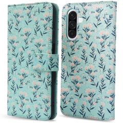 imoshion Design Bookcase Samsung Galaxy A36 - Blue Flowers