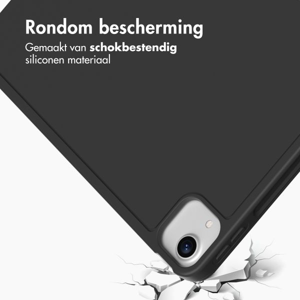 Accezz Smart Silicone Bookcase Apple iPad Air 13 inch (2025) M3 / (2024) M2 - Zwart
