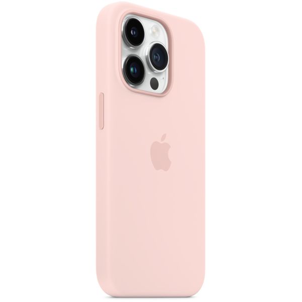 Apple Silicone Back Cover with MagSafe Apple iPhone 14 Pro - Chalk Pink