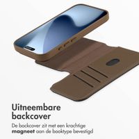 Accezz Leather Bookcase 2-in-1 met MagSafe Apple iPhone 17 Pro - Coffee Brown