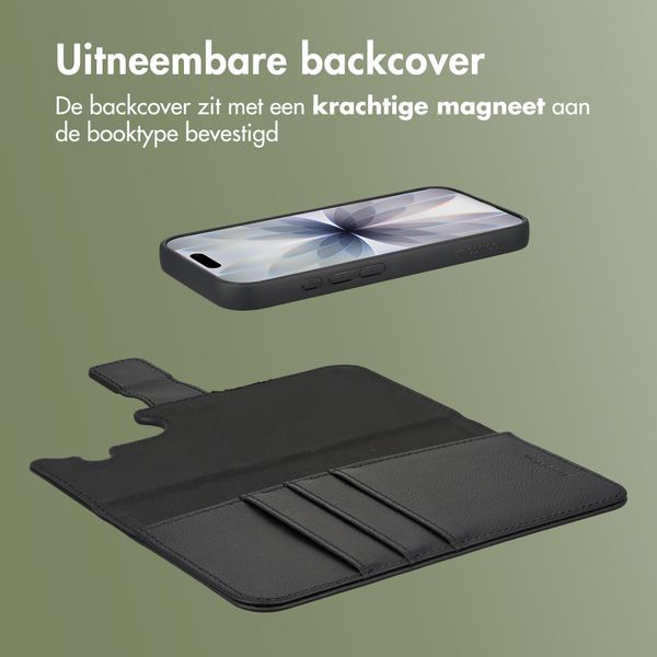 imoshion Uitneembare 2-in-1 Luxe Bookcase Apple iPhone 17 - Zwart