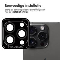 imoshion 2 Pack Camera lens protector Apple iPhone 15 Pro / 15 Pro Max - Black Titanium