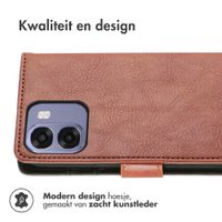 imoshion Luxe Bookcase Oppo A6x (4G/5G) - Bruin