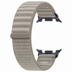 Samsung Originele Fabric Band Samsung Galaxy Watch 9 (40/44mm) / Watch 8 (40/44mm) / Classic (46mm) - Maat S/M - Cream