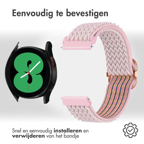 imoshion Elastisch nylonbandje  - Universeel 20 mm aansluiting - Roze