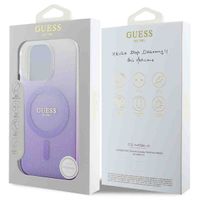 Guess MagSafe IML Glitter Gradient Case Apple iPhone 16 Pro - Purple