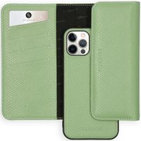 Selencia Tierra Uitneembare Slang Clutch iPhone 12 (Pro) - Groen