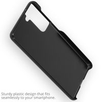 Ontwerp je eigen Samsung Galaxy S21 hardcase hoesje - Zwart