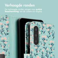 imoshion Design Bookcase Samsung Galaxy A26 - Blue Flowers