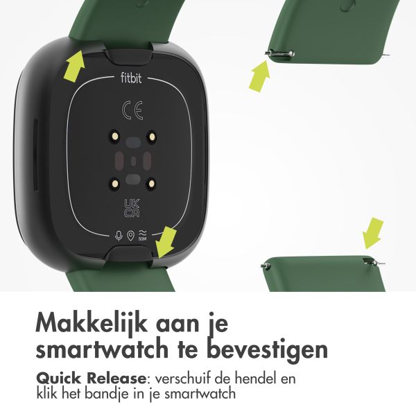 imoshion Siliconen bandje Fitbit Versa (2) / Versa Lite  - Maat S - Donkergroen