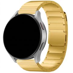 Selencia Stalen magnetisch bandje  - Universeel 22 mm aansluiting - Goud