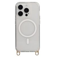 Selencia Rivièra MagSafe Backcover met afneembare haakjes Apple iPhone 15 Pro - Transparant
